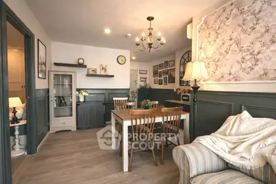 Charming dining area with vintage decor and cozy ambiance