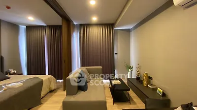 Modern bedroom with stylish decor and cozy ambiance
