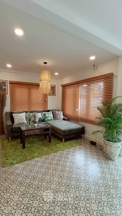 Charming living room with cozy sectional sofa and stylish decor