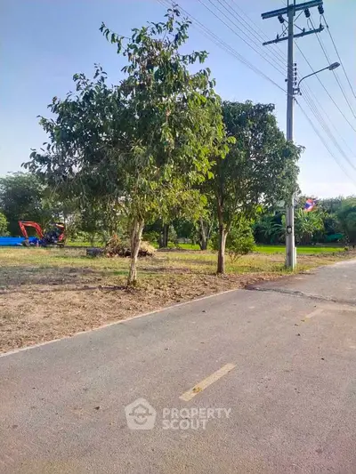 Spacious land plot with trees and road access, ideal for development or investment opportunities.