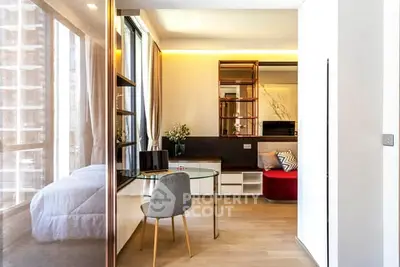 Modern studio apartment with open layout and stylish decor