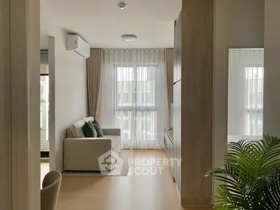 Modern living room with natural light and stylish decor