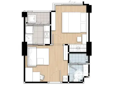  1 Bedroom Condo at U Delight Ratchavibha-4