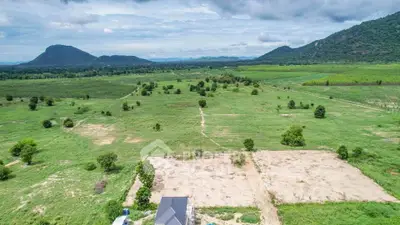 Expansive green land with mountain views, perfect for development opportunities.