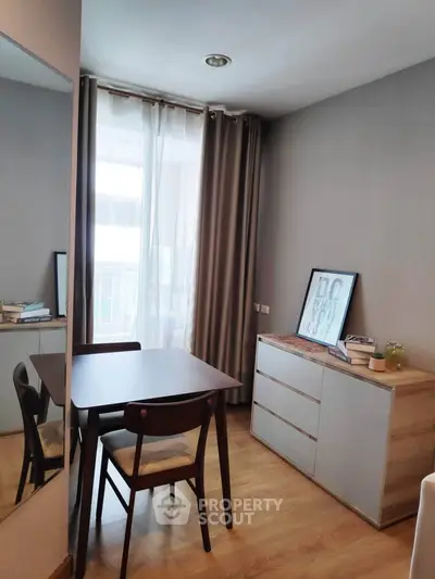 Cozy study room with modern furniture and natural light