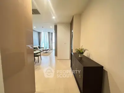 Spacious modern living room with elegant decor and natural light