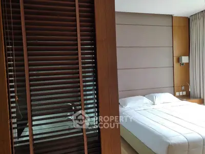 Luxurious bedroom with modern design and cozy ambiance