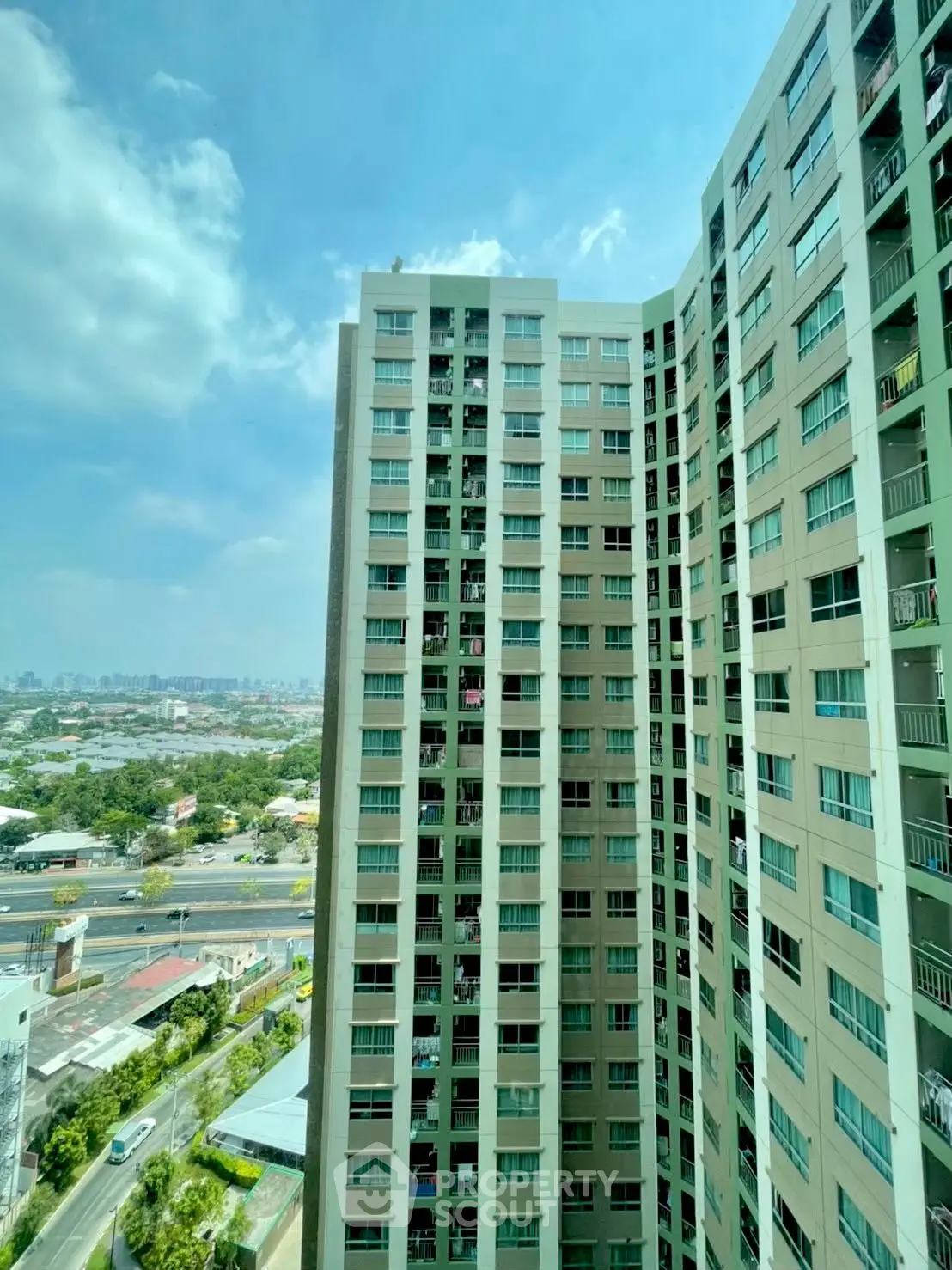 Stunning cityscape view from a modern high-rise building