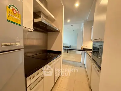 Modern kitchen with sleek appliances and open layout