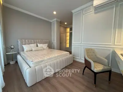Luxurious bedroom with elegant decor and plush furnishings
