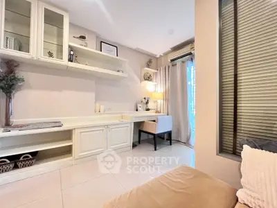 Charming living room with elegant decor and natural light