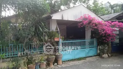 Charming single-story home with lush garden and vibrant bougainvillea, perfect for nature lovers.