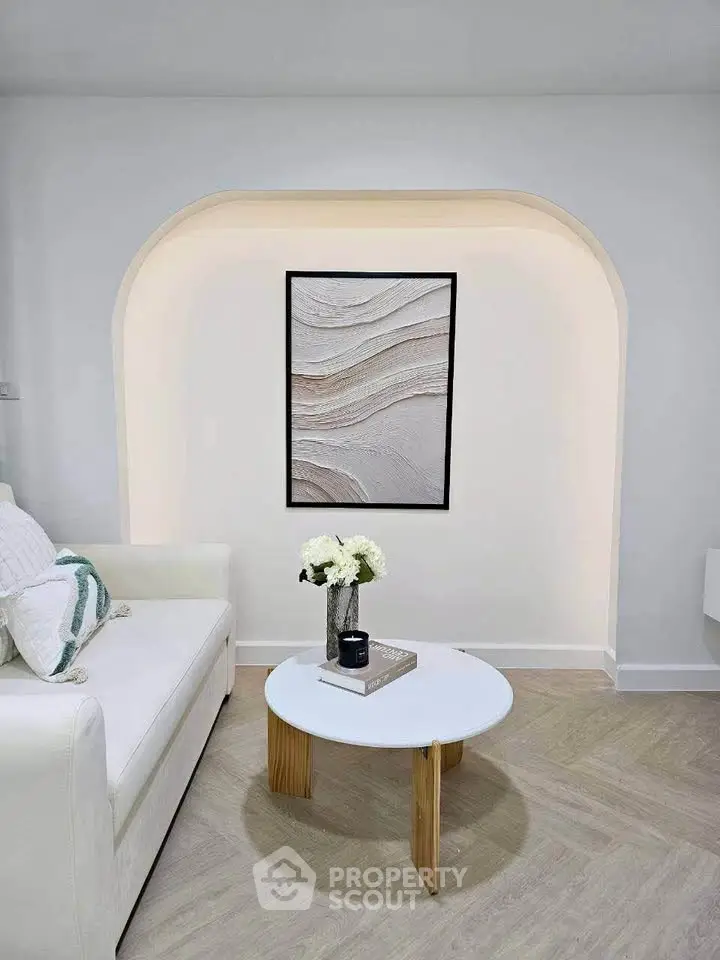 Modern living room with elegant decor and stylish furniture