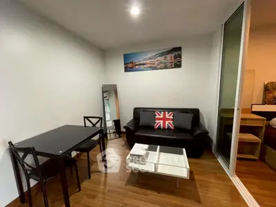 Modern living room with sleek furniture and stylish decor