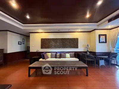 Luxurious living room with elegant decor and cozy seating area, perfect for relaxation and entertaining.