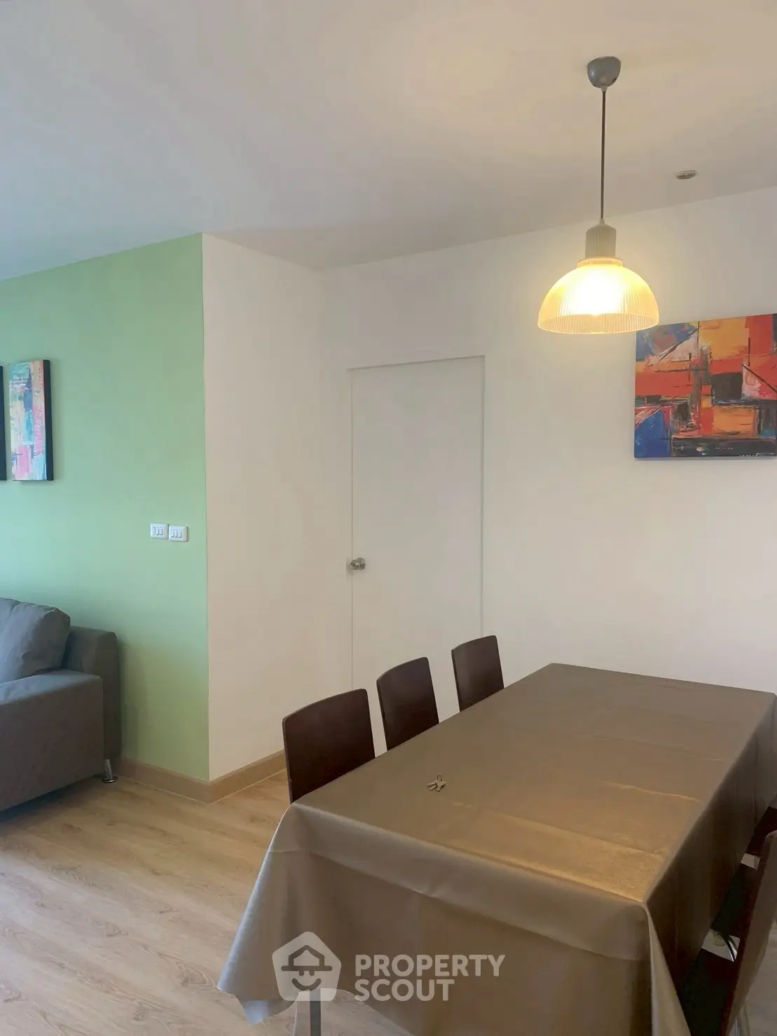 Modern dining area with stylish decor and cozy ambiance