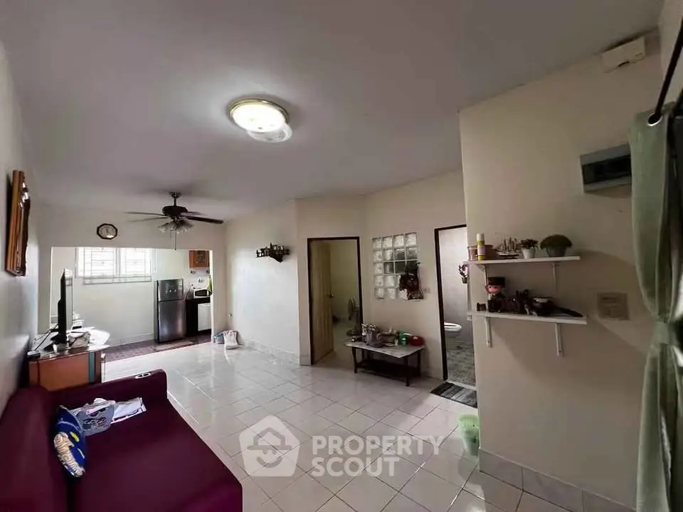 Spacious living room with open layout and modern decor