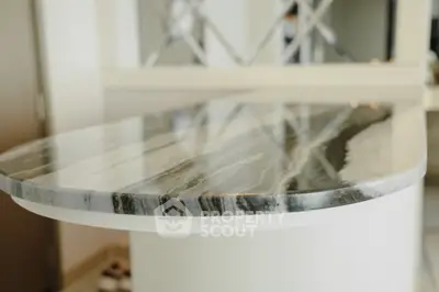 Elegant marble countertop in modern kitchen design