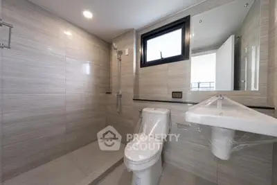 Modern bathroom with sleek design and high-quality fixtures