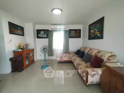 Cozy living room with stylish decor and comfortable seating