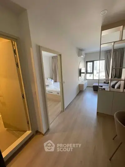 Modern apartment interior with open layout and natural light