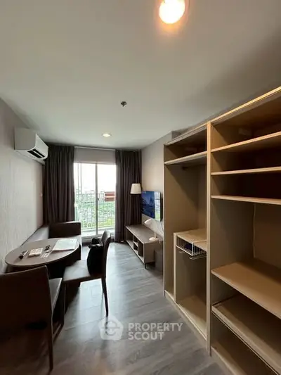 Modern living room with open layout and stylish furniture