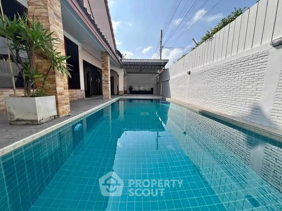 Luxurious private pool area with modern design and serene ambiance, perfect for relaxation and entertainment.