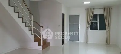 Modern interior with staircase and door in minimalist design