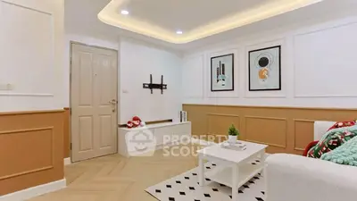 Charming living room with modern decor and cozy ambiance