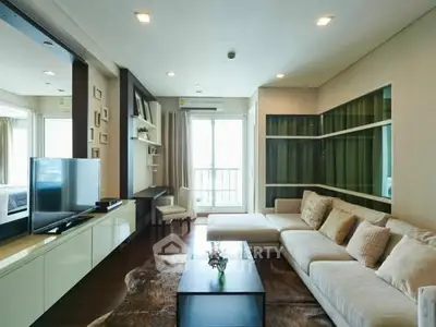 Spacious modern living room with elegant decor and natural light