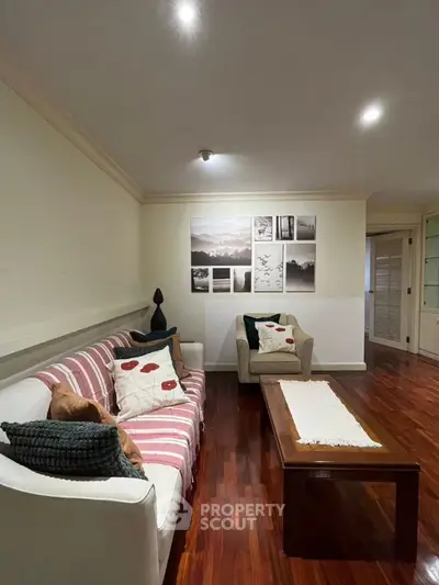 Charming living room with cozy seating and elegant decor