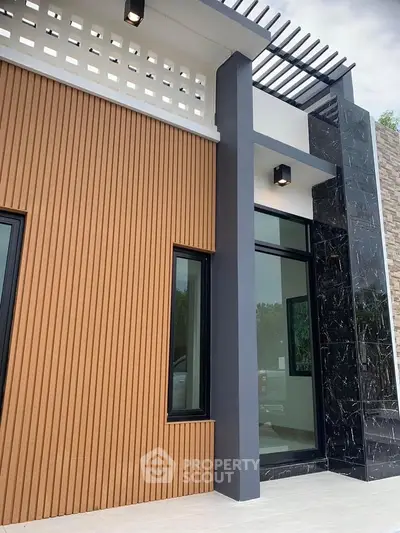 Modern architectural exterior with sleek design and stylish materials