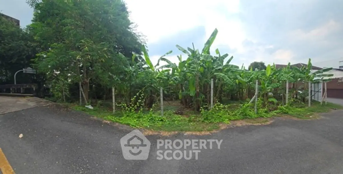 Prime corner plot with lush greenery, ideal for development in a serene neighborhood.