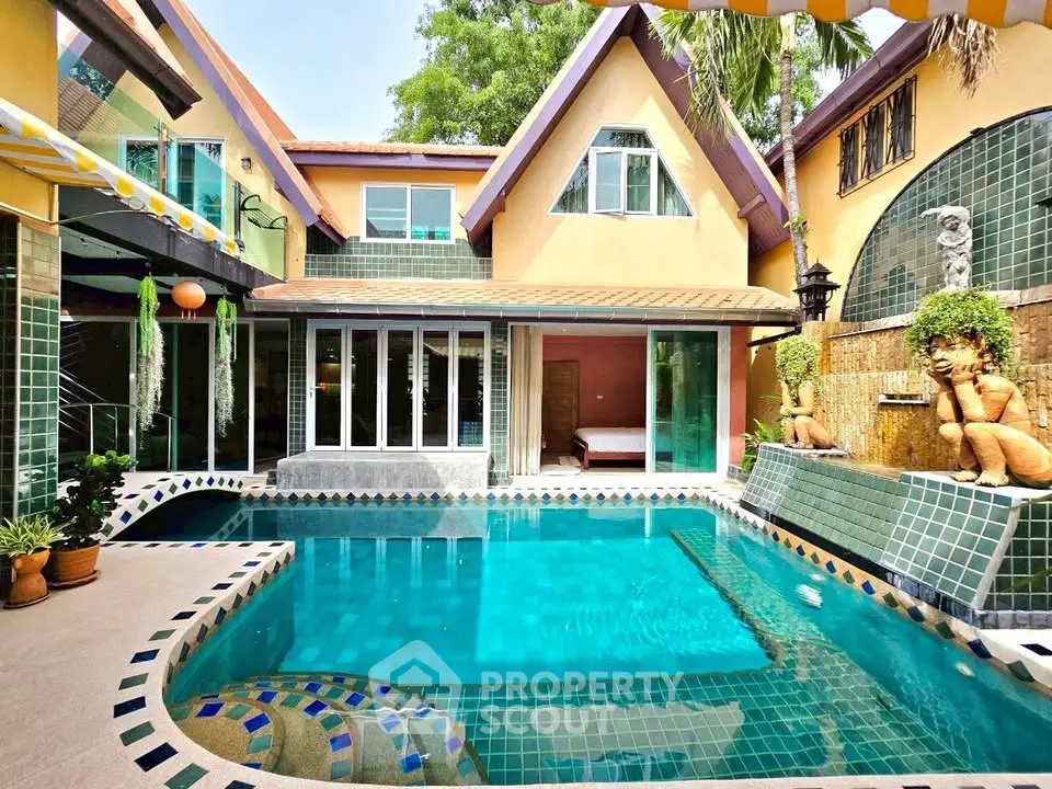 Luxurious villa with private pool and elegant design, perfect for relaxation and entertainment.