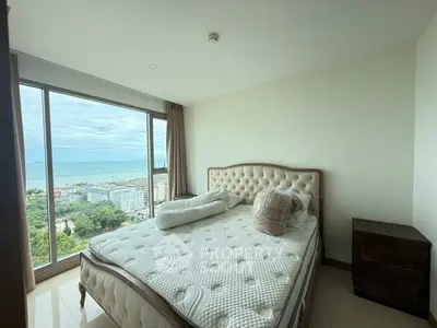 Luxurious bedroom with stunning ocean view and elegant furnishings