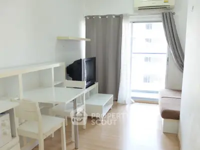 Cozy living room with modern furniture and natural light