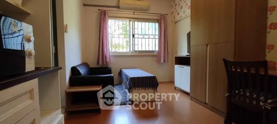 Cozy living room with modern furniture and natural light