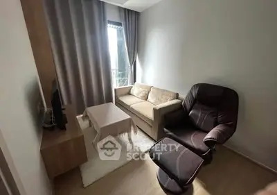 Cozy living room with modern furniture and natural light