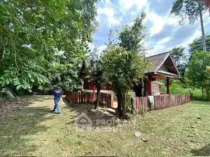 Charming rustic cabin surrounded by lush greenery, perfect for nature lovers seeking tranquility.