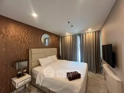Luxurious bedroom with elegant decor and modern amenities