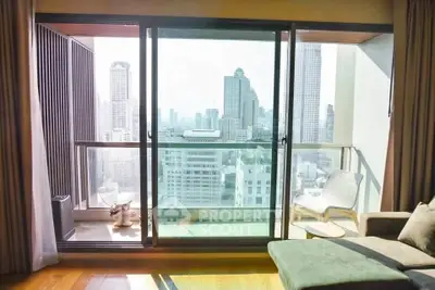 Luxurious apartment with stunning city view from spacious balcony