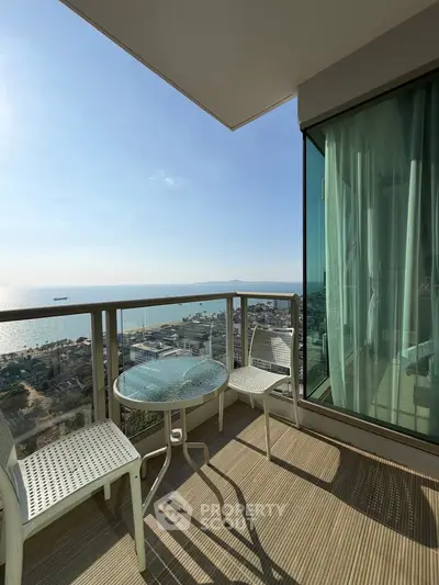 Stunning balcony with ocean view, perfect for relaxation and enjoying sunsets.