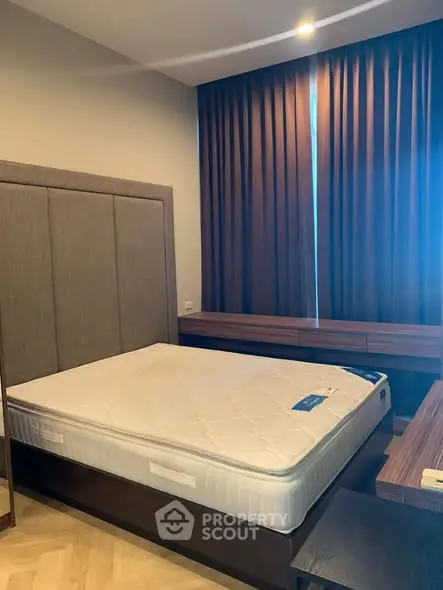 Modern bedroom with elegant design and natural light