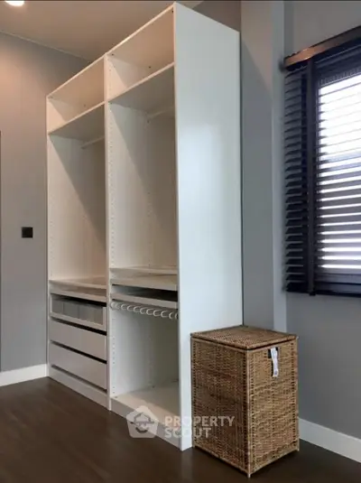 Spacious modern storage unit with natural light and sleek design