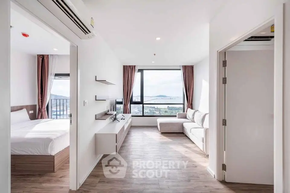Modern apartment with spacious living room and stunning sea view