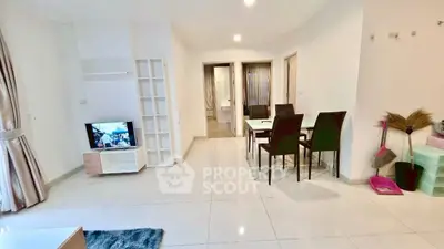 Spacious modern living room with dining area and stylish decor