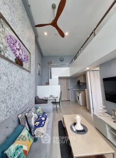 Stylish loft apartment with modern decor and open living space