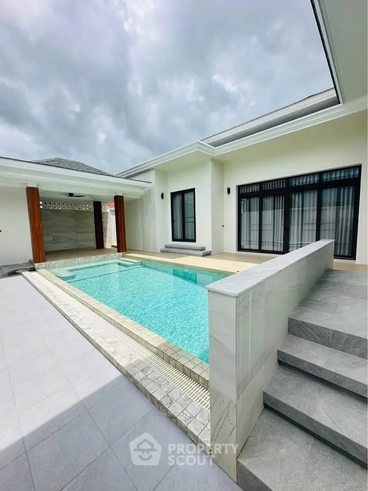 Luxurious modern villa with private pool and elegant design