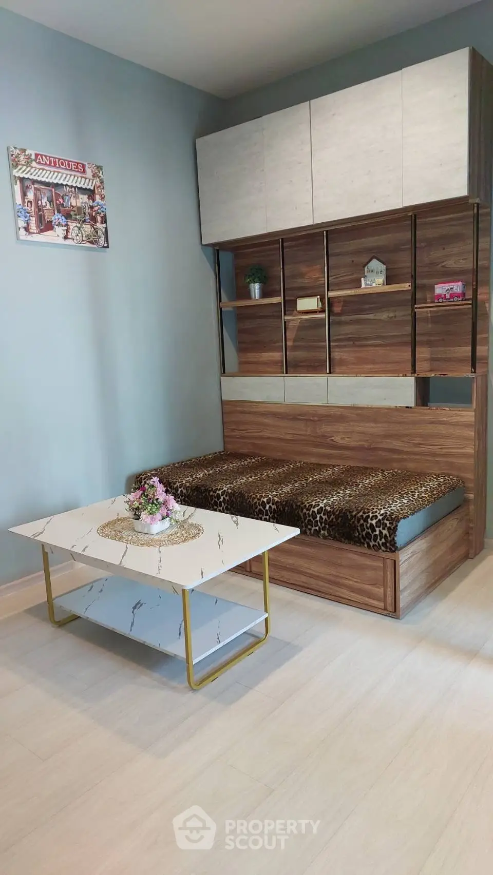 Stylish living room with modern furniture and elegant decor