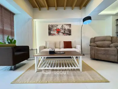 Stylish living room with modern furniture and elegant decor